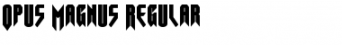 Download Opus Magnus Regular Font Title Preview
