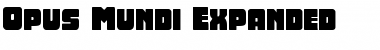 Download Opus Mundi Expanded Expanded Font Title Preview