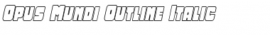 Download Opus Mundi Outline Italic Outline Italic Font Title Preview