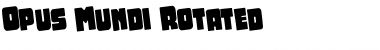 Download Opus Mundi Rotated Regular Font Title Preview
