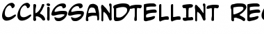 Download CCKissAndTellInt Regular Font Title Preview