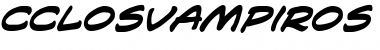 Download CCLosVampiros Bold Italic Font Title Preview
