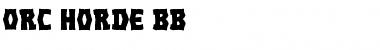 Download Orc Horde BB Regular Font Title Preview