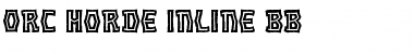 Download Orc Horde Inline BB Regular Font Title Preview