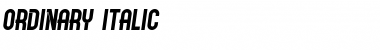 Download Ordinary Italic Font Title Preview