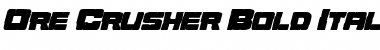 Download Ore Crusher Bold Italic Bold Italic Font Title Preview