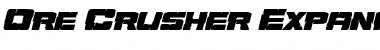 Download Ore Crusher Expanded Italic Expanded Italic Font Title Preview