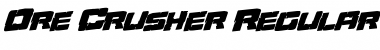 Download Ore Crusher Rotalic Italic Font Title Preview