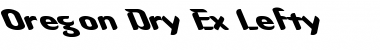 Download Oregon Dry Ex Lefty Regular Font Title Preview