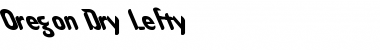 Download Oregon Dry Lefty Regular Font Title Preview