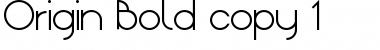 Download Origin Bold Font Title Preview