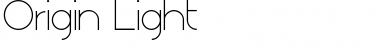 Download Origin Light Light Font Title Preview