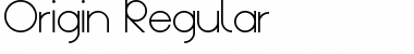 Download Origin Regular Font Title Preview