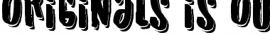 Download Originals is Out Regular Font Title Preview