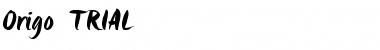 Download Origo_TRIAL Origo_TRIAL Font Title Preview