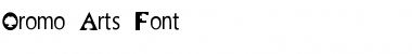 Download Oromo_Arts_Font Medium Font Title Preview