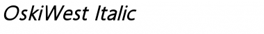 Download OskiWest Italic Font Title Preview