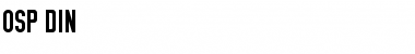 Download OSP-DIN DIN Font Title Preview