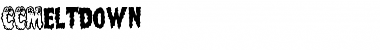 Download CCMeltdown Medium Font Title Preview