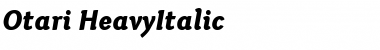 Download Otari Heavy Italic Font