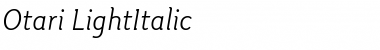 Download Otari Light Italic Font Title Preview
