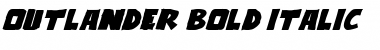 Download Outlander Bold Italic Font Title Preview