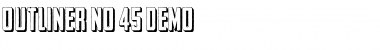 Download Outliner No. 45 DEMO Regular Font Title Preview