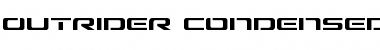 Download Outrider Condensed Condensed Font Title Preview