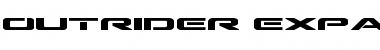 Download Outrider Expanded Bold Expanded Bold Font Title Preview