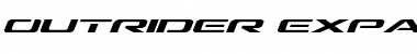 Download Outrider Expanded Italic Expanded Italic Font Title Preview