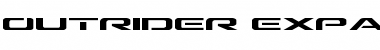 Download Outrider Expanded Expanded Font Title Preview