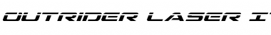 Download Outrider Laser Italic Italic Font Title Preview