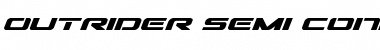 Download Outrider Semi-Condensed Bold Italic Semi-Condensed Bold Italic Font Title Preview