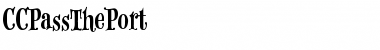 Download CCPassThePort Regular Font Title Preview