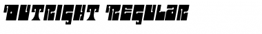 Download Outright Regular Font Title Preview