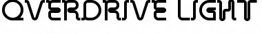 Download Overdrive Light Alternate Regular Font Title Preview
