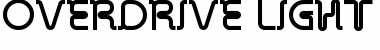 Download Overdrive Light Regular Font Title Preview