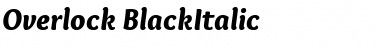 Download Overlock Black Italic Font Title Preview