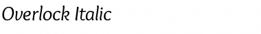 Download Overlock Italic Font Title Preview