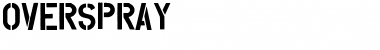 Download Overspray Regular Font Title Preview