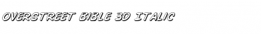 Download Overstreet Bible 3D Italic Italic Font Title Preview