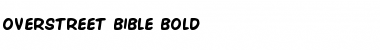 Download Overstreet Bible Bold Bold Font Title Preview