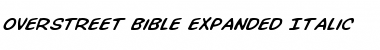 Download Overstreet Bible Expanded Italic Expanded Italic Font Title Preview