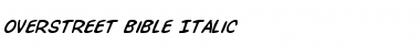 Download Overstreet Bible Italic Italic Font Title Preview