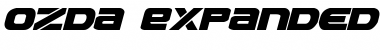 Download Ozda Expanded Italic Expanded Italic Font Title Preview