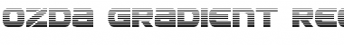 Download Ozda Gradient Regular Font Title Preview