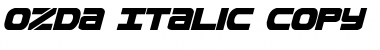 Download Ozda Italic Italic Font Title Preview