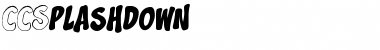 Download CCSplashdown Medium Font Title Preview