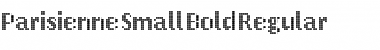Download Parisienne Small Bold Regular Font Title Preview