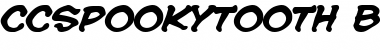 Download CCSpookytooth BoldItalic Font Title Preview
